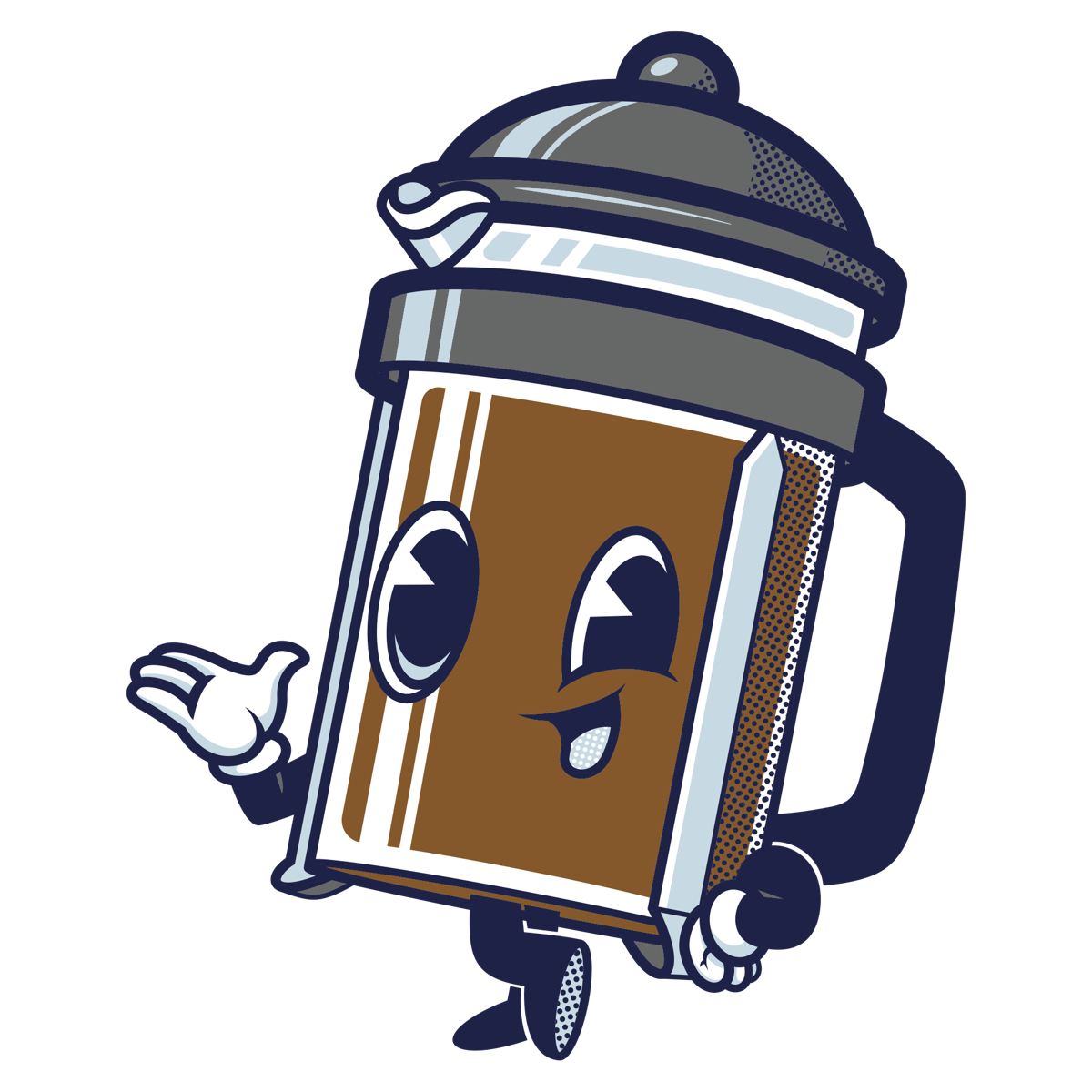 Coffee Characters - French Press