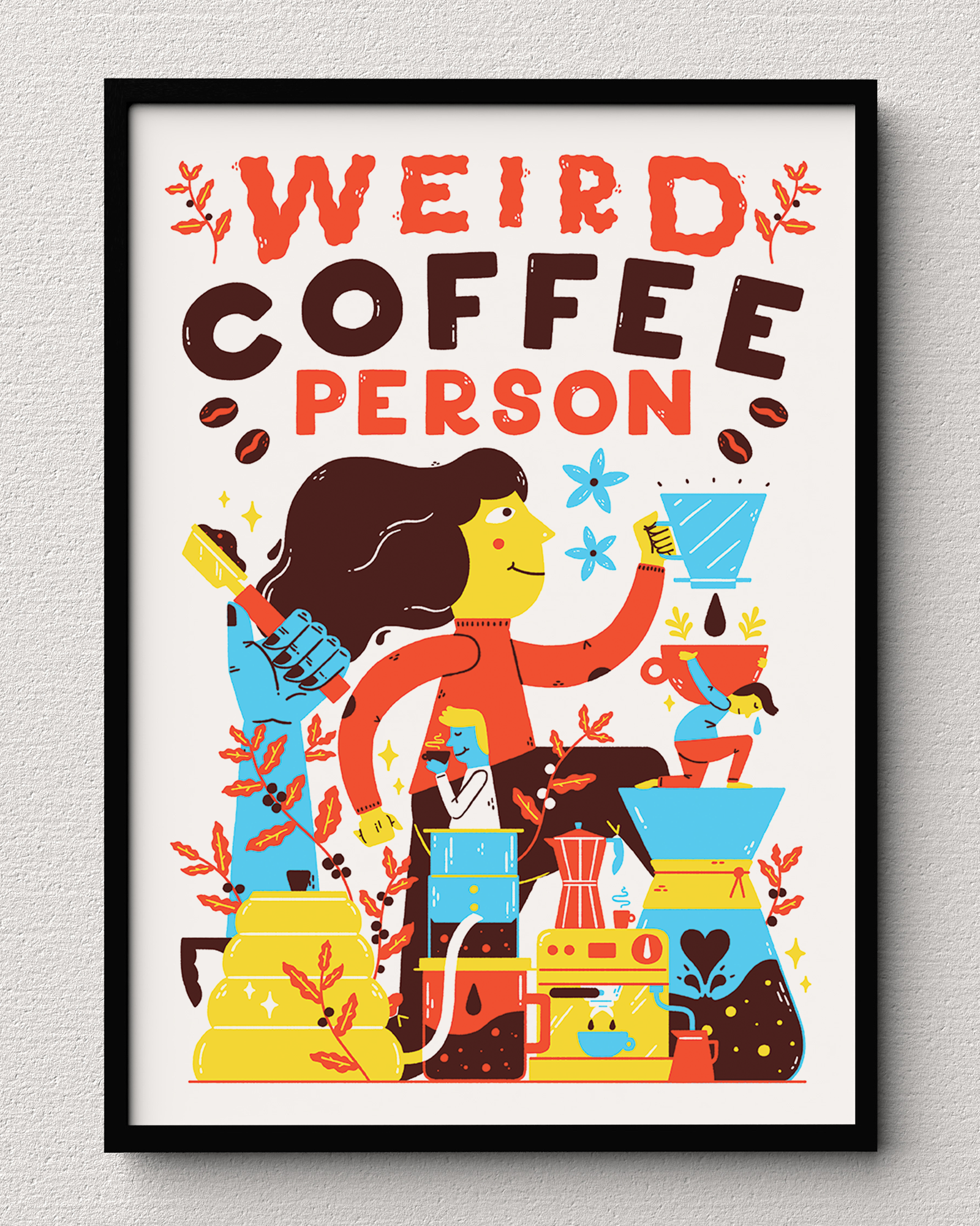 Weird Coffee Person - Ritual Print